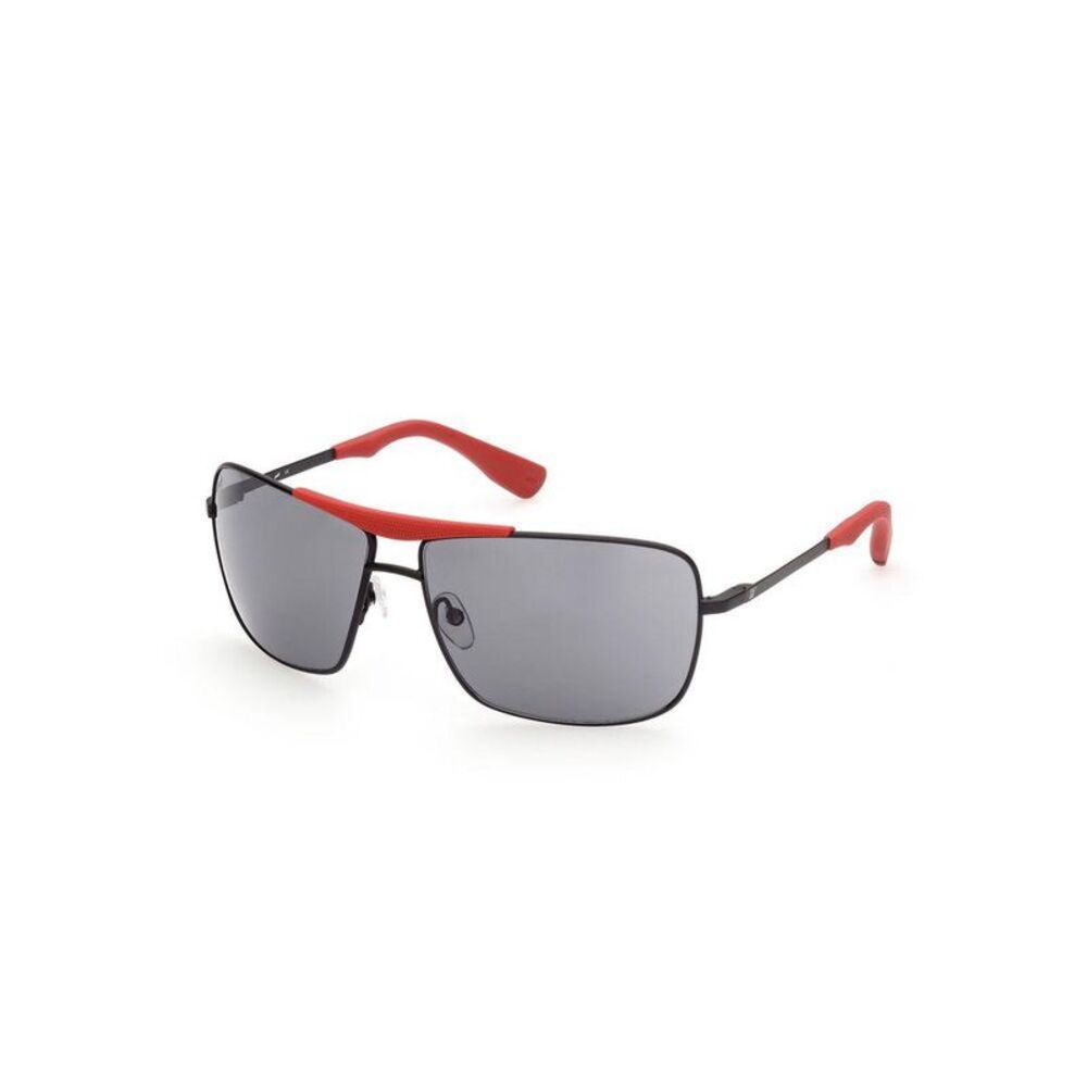 WEB EYEWEAR Metal Frame Rectangular Sunglasses Men Black